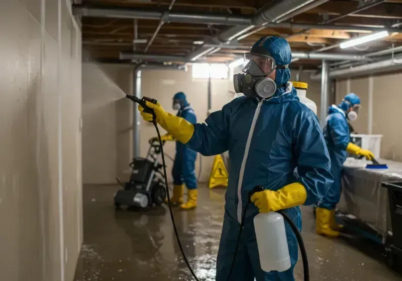 Basement Sanitization and Antimicrobial Treatment process in Lampasas County, TX